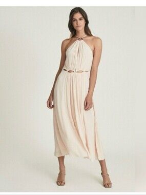Reiss | Dresses | Reiss Fae Satin Cape Maxi Dress | Poshmark